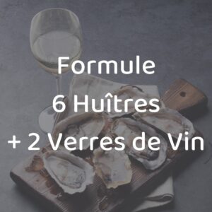 Formule 6 Huîtres & 2 Verres de Vin